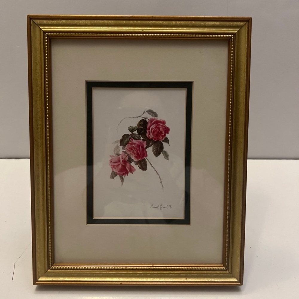 The Cabbage Rose Picture Frame by Coral Guest